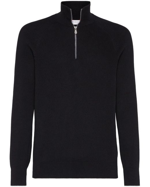 Brunello Cucinelli Katoenen Trui in het Blue voor heren