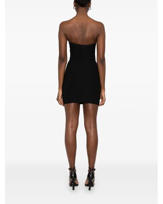 Nensi Dojaka Black Cut Out-Detail Mini Dress