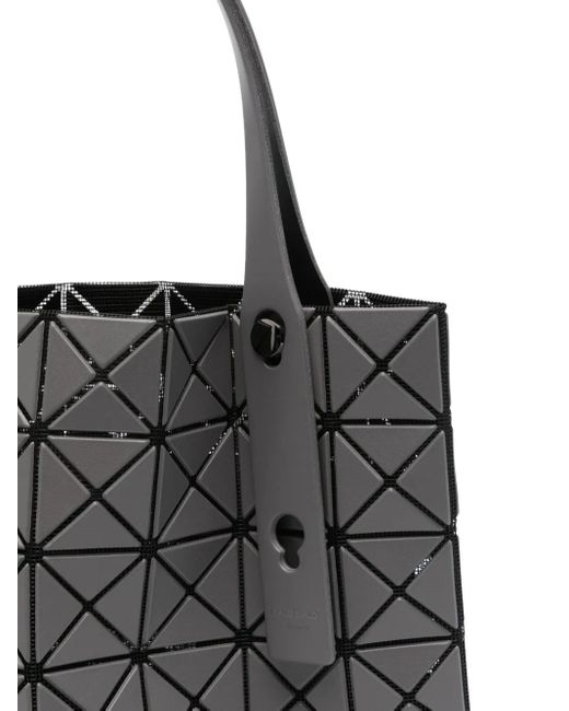Issey Miyake Black Prism Geometric-Pattern Tote Bag