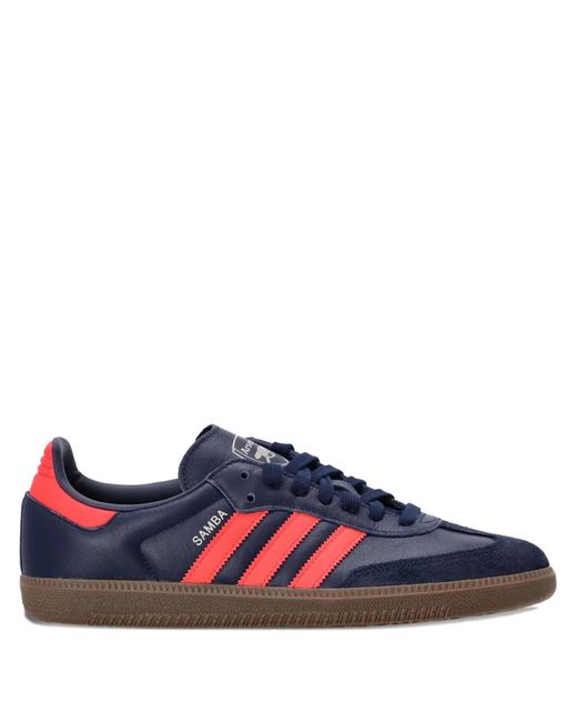 Adidas Blue Samba Sneakers for men