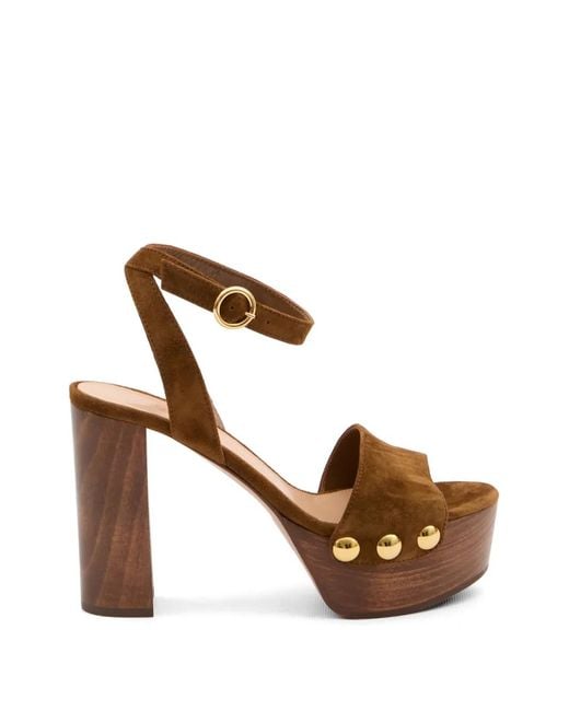 Gianvito Rossi White Ardea Heel Sandals
