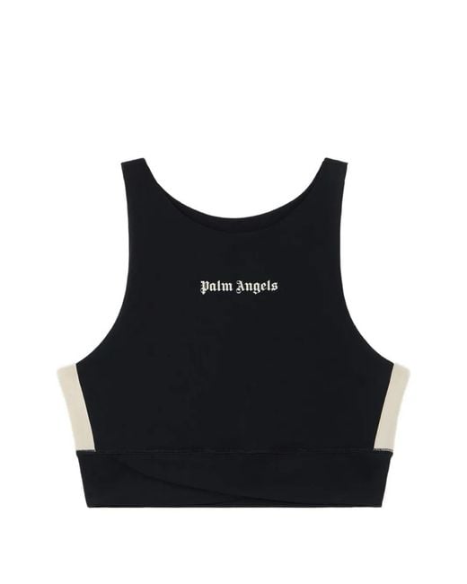 Palm Angels Black Classic Logo Top