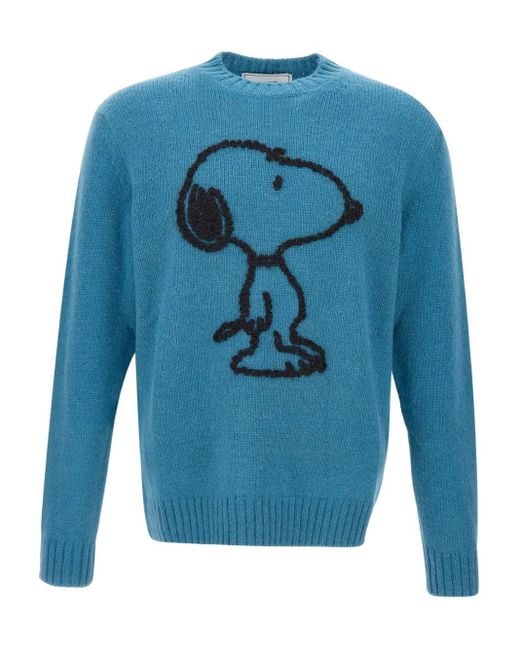 Iceberg Pullover mit Snoopy-Stickerei in Blue für Herren