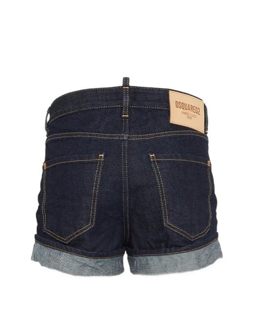 DSquared² Blue Cuffed Shorts