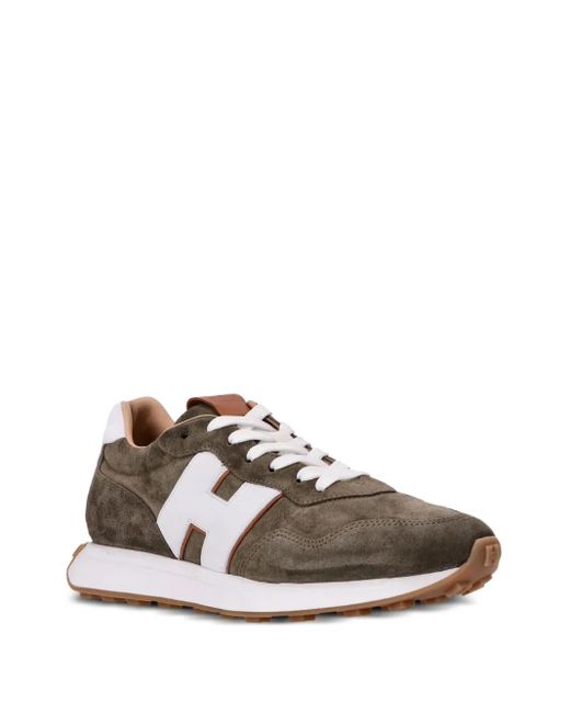 Hogan Brown H601 H-Patch Sneakers for men