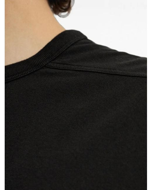 Rick Owens Black Brad T Decorative-Stripe T-Shirt for men