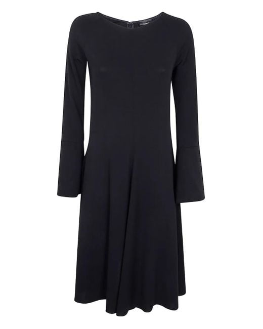 Emporio Armani Black Flared Dress