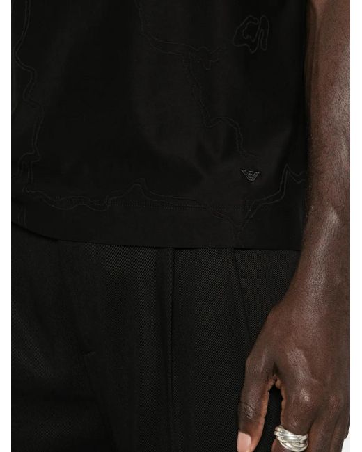 Emporio Armani Black Short-Sleeve Crewneck T-Shirt for men