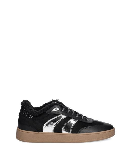 Crime London Black Lace-Up Fastening Sneakers