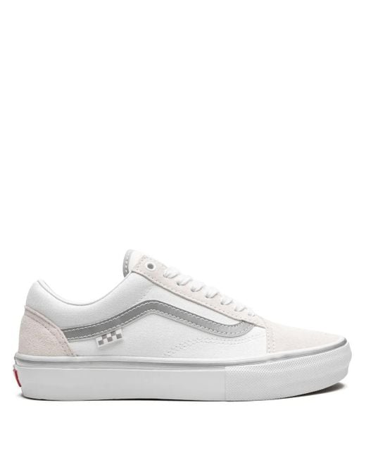 Vans White Old Skool "Reflective" Sneakers