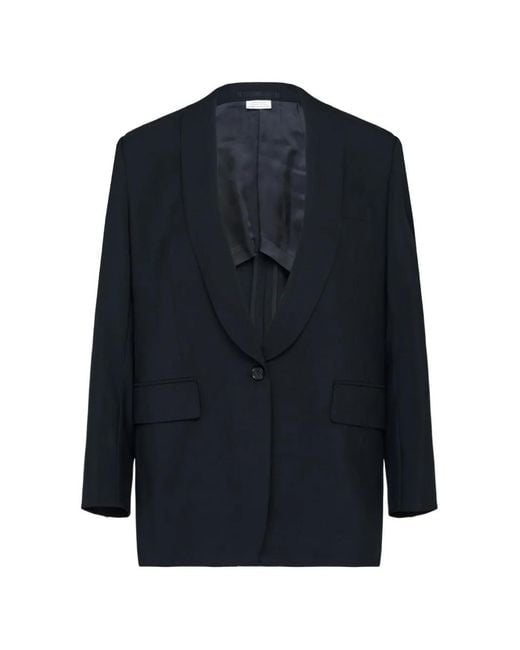 Comme des Garçons Blue Shawl-Lapel Single-Breasted Jacket