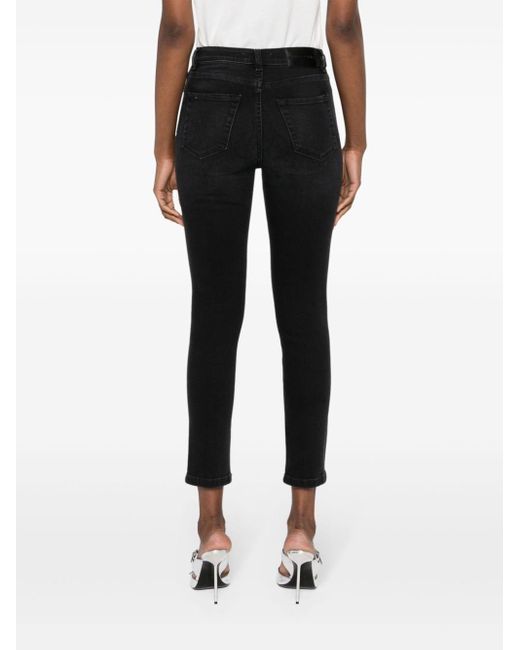 Pinko Black High-waisted Skinny Jeans