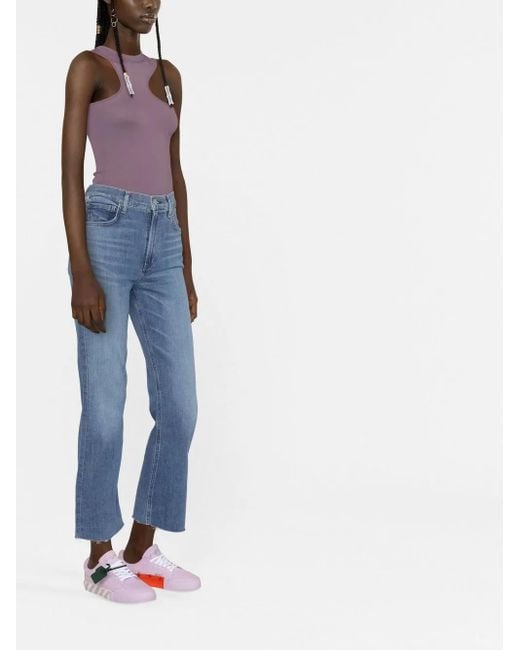 Citizens of Humanity Blue Isla Cropped Bootcut Jeans