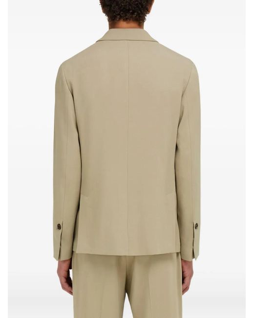 Blazer Con Botones Ferragamo de hombre de color Natural