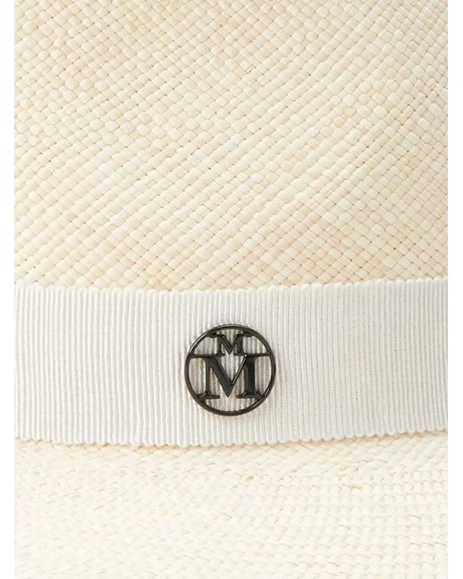 Maison Michel White André Ribbon Hat