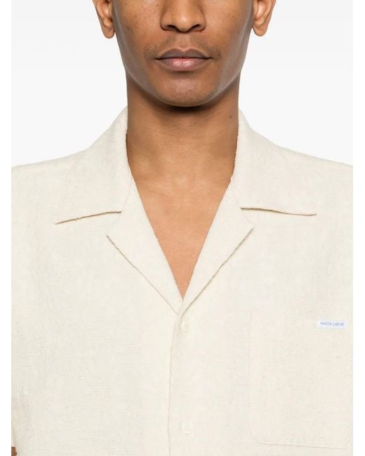 Maison Labiche White Logo-Patch Shirt for men