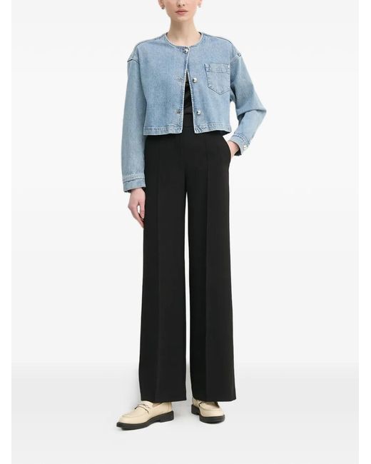 Ouí Blue Pocket Buttoned Jacket