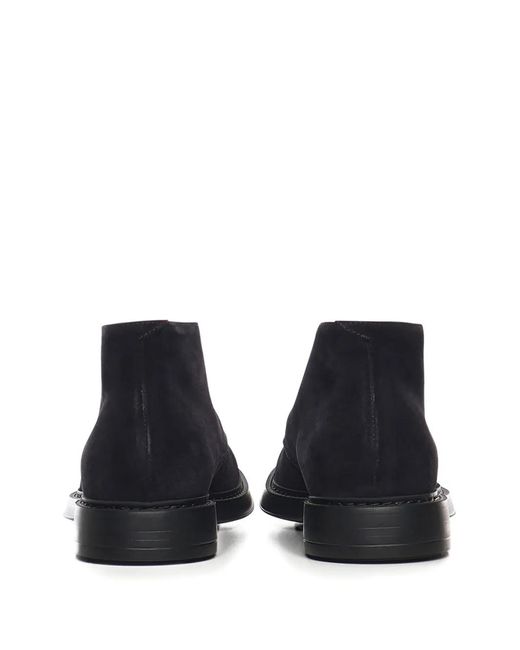 Doucal's Blue Lace-Up Fastening Boots for men