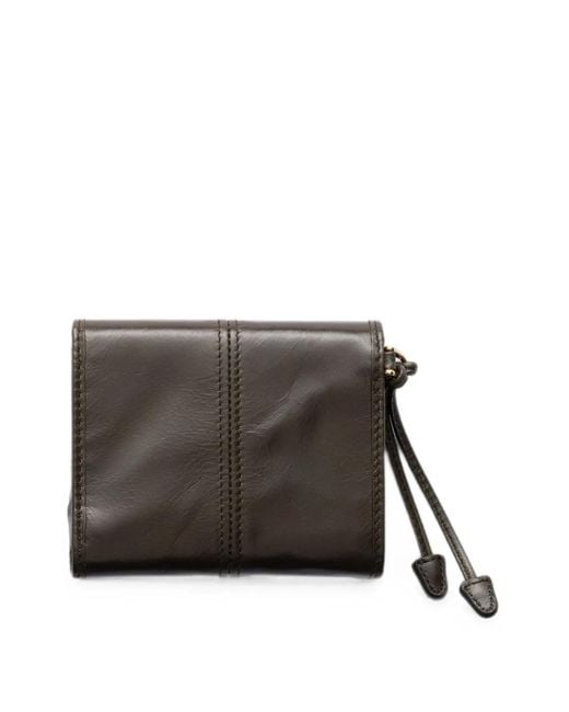 Prada Gray Small Leather Wallet