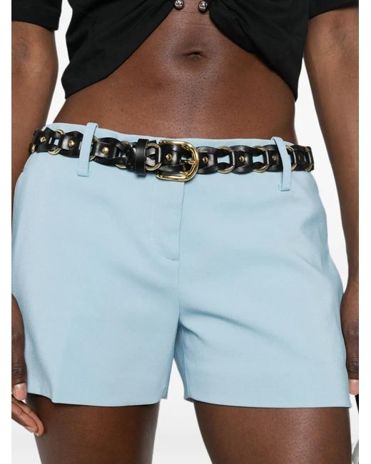 Ermanno Scervino Blue Belt-Loop Pocket Shorts