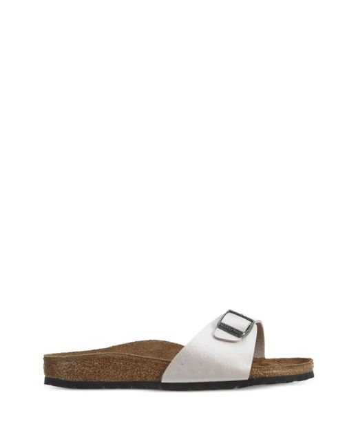 Birkenstock White Madrid Sandals