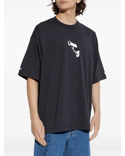 T-Shirt Con Stampa di Vetements in Black