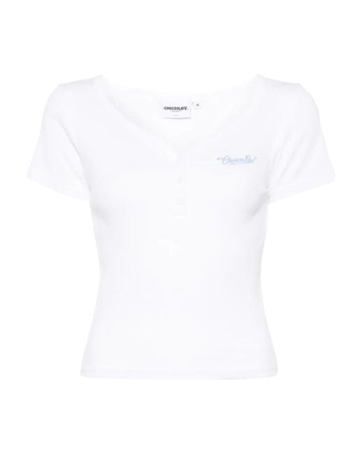 Chocoolate ロゴ Tシャツ White
