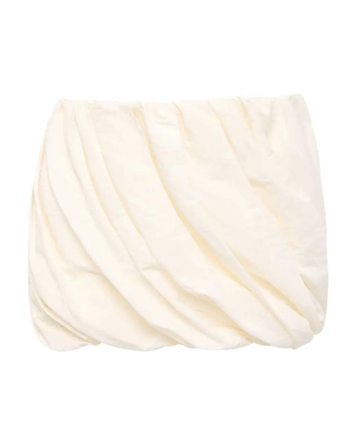 J.W. Anderson Natural Rolled Mini Skirt