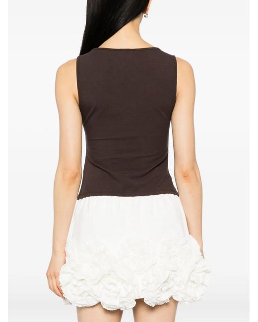Reformation Brown Tefi Vest Top
