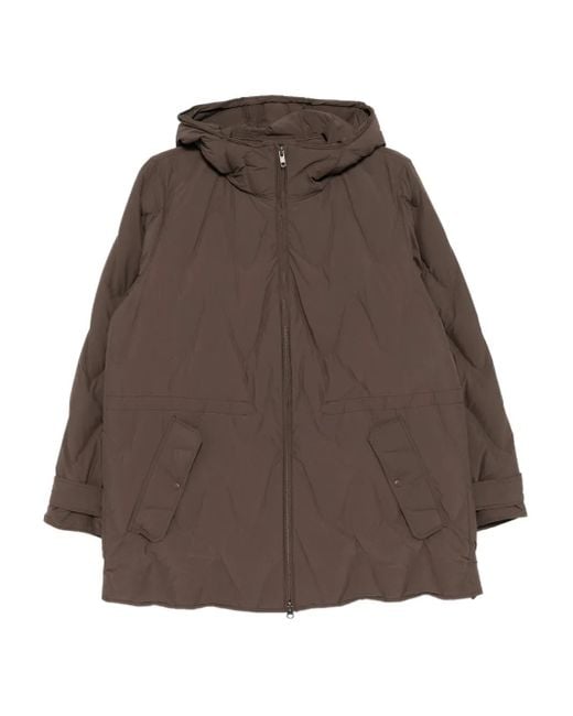 Piumino Con Motivo Jacquard di JNBY in Brown