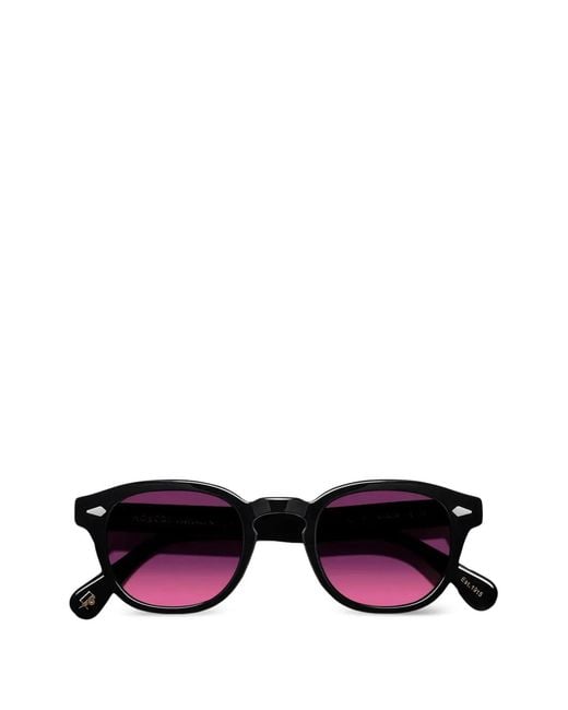 Moscot Black Lemtosh Round-Frame Sunglasses