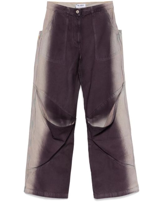 The Attico Purple Long Jeans