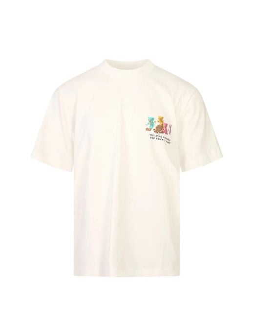 Barrow White Graphic-Print T-Shirt