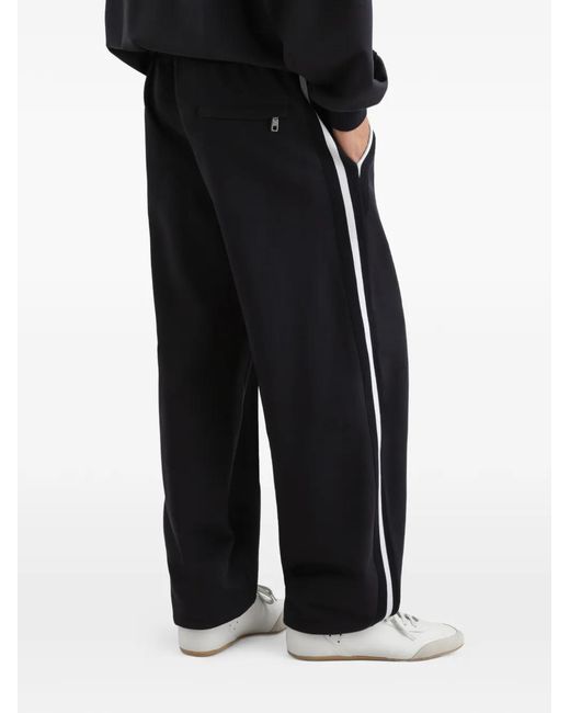 Dolce & Gabbana Blue Cotton Fleece Jogging Trousers for men
