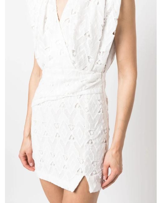 IRO White Wrap-Design Dress