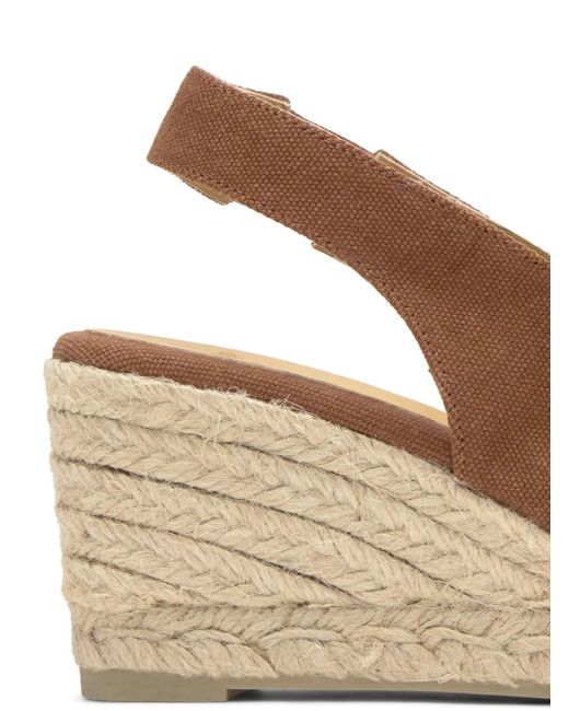 Castaner Brown Diana Peep-Toe Espadrilles