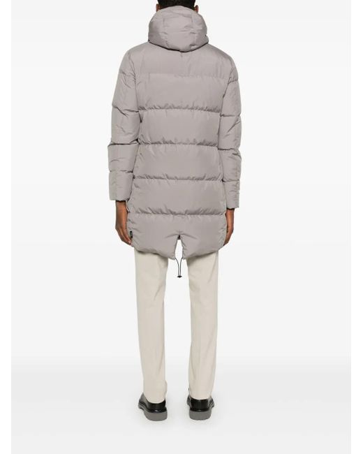 Herno Gray Taupe Padded Coat for men