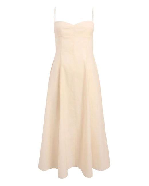 Khaite Natural Isabella Midikleid