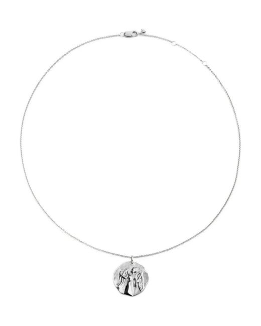 Monica Vinader White Virgo Zodiac Necklace