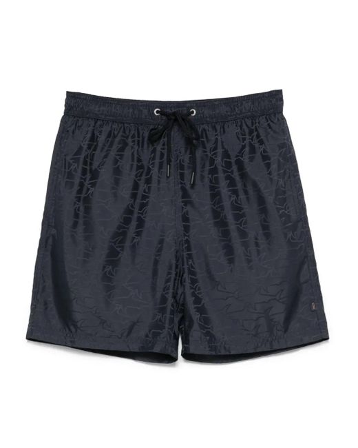 Paul & Shark Zwembroek Met Haaienprint in het Blue voor heren