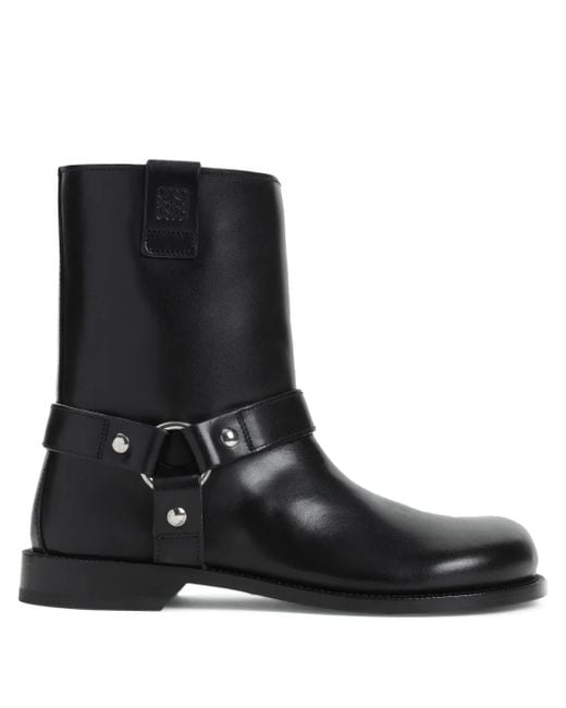 Loewe Black Campo Biker Boots