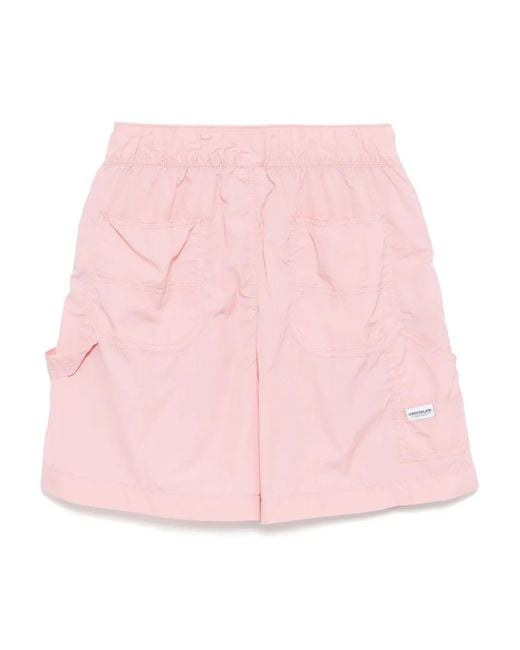 Chocoolate Pink Logo-Patch Shorts