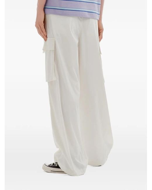 Chocoolate White Pantalon À Poches Cargo
