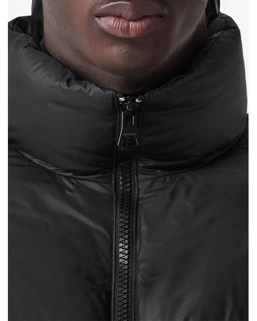 メンズ Burberry キルティング ジップジャケット Black