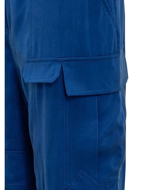 Ferragamo Lyocell Straight Broek in het Blue