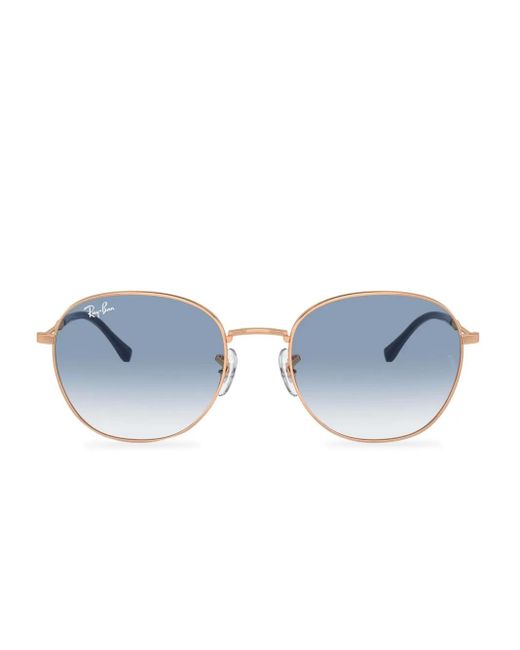 Ray-Ban Rb3809 ラウンドフレーム サングラス Blue
