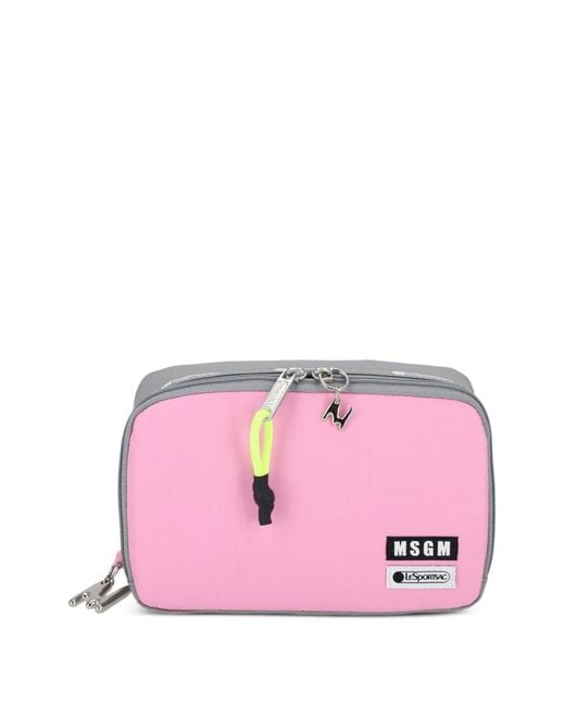 Accessorio Da Viaggio Con Zip di MSGM in Pink da Uomo