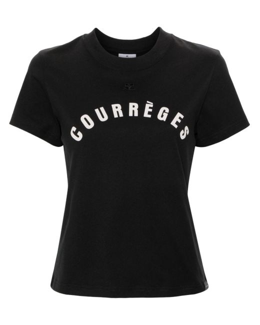 Camiseta Ac Straight Courreges de color Black