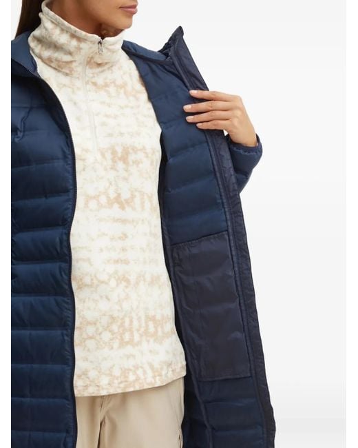 Columbia Blue Hooded Quilted Jacket