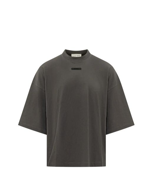 Fear Of God Gray Merch T-Shirt Boxy Fit for men